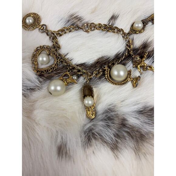 B7 Circo Victorian Style Charm Bracelet Vintage Rare Statement Collector Royal - Picture 2 of 12